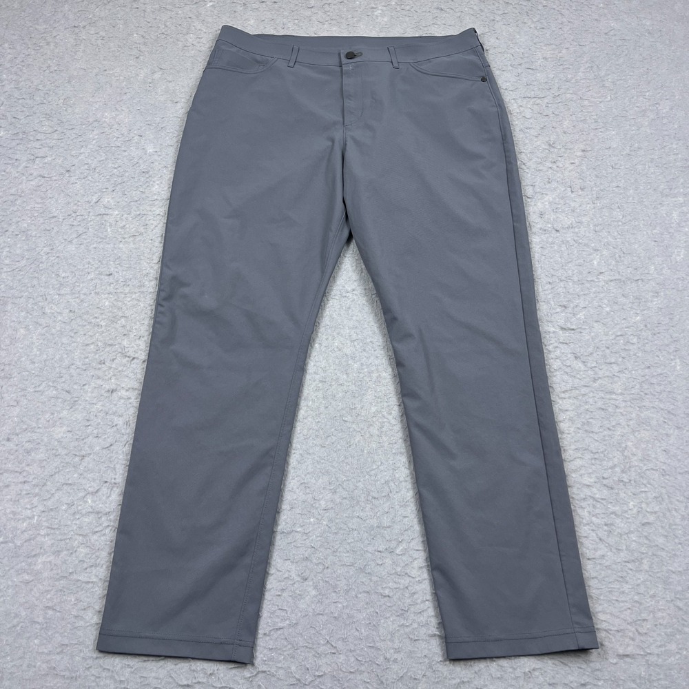 Public Rec Pant Men's‎ 38x32 Gray 5 Pocket Everyday Chino Performance Stretch**